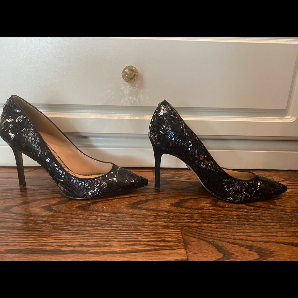Sam Edelman, Hazel: Black Sequence Pumps 3.75in